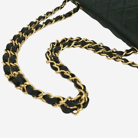 Authentic Vintage Chanel Lambskin Quilted Maxi Flap w 24k Gold-Plated Hardware - Picture 8 of 15